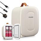 FOHERE Mini Fridge 5 Liter/6 Cans, Portable Mini Cooler, USB+AC Power Compatibility, Small Fridge for Bedroom, Offices, Car, Skincare, Makeup, Cosmetics, Drinks