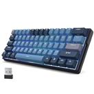 RK ROYAL KLUDGE RK61 Plus Mechanical Keyboard, 60% Wireless Gaming Keyboard US Layout with USB Hub, 