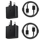 Samsung Charger, 2-Pack 25W USB C Super Fast Charging with 6.6ft USB C Data Cable Charger Cable Compatible with Samsung Galaxy S24 Ultra/S23/S22+ fe 5G/Z Flip 3/Z Fold 3 5G/Note 20/10