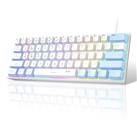 MageGee 60% Gaming Keyboard,Waterproof Ultra-Compact Mini 61 Keys Keyboard RGB Backlit Portable Computer Keyboard for Mac Windows Laptop Xbox PS PC