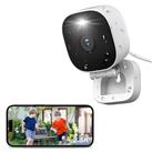 Vimtag Security Camera, 2.5K/4MP Spotlight IP66 Outdoor/Indoor Plug-in Camera for Home Security, Full-Color Night Vision, AI Human Detection, Cloud/SD Card Storage, Support Alexa & 2.4G WiFi (White)