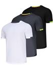 3 Pack Running Shirts Men Dry-Fit Sport Tops for Men Athletic T Shirts Breathable Cool Workout Shirt