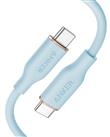 Anker 643 USB-C to USB-C Cable (Flow, Silicone) 3ft / Misty Blue