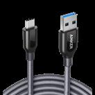 PowerLine+ USB-A to USB-C Cable Gray