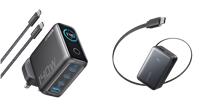 Anker Laptop Charger (140W, 4-Port, PD 3.1) with USB-C Cable + Anker Nano Power Bank (10K, 45W, Built-In Retractable USB-C Cable)