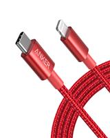 Anker 331 USB-C to Lightning Cable (Nylon) Red / 6 ft