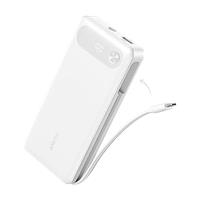 Anker Power Bank (20K, 87W, Built-In USB-C Cable) White