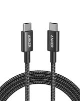 New Nylon USB-C to USB-C 100W Cable (1.8M) Black