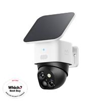 SoloCam S340 Wireless Outdoor Security Camera with Dual Lens and Solar Panel White