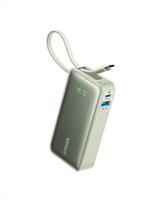 Anker Nano Power Bank (30W, Built-In USB-C Cable) Natural Green