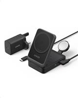 Anker MagGo Wireless Charging Station (Foldable 3-in-1) Black Stone