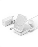 Anker MagGo Wireless Charging Station (Foldable 3-in-1) Shell White