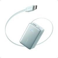 Anker Nano Power Bank (10K, 45W, Built-In Retractable USB-C Cable) Teal Oasis