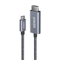 Anker HDMI Cable, 4K@60Hz Ultra-Fast Nylon-Braided USBC to HDMI Cord with Advanced Shielding, Thunderbolt 5/4/3