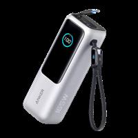 Anker Laptop Power Bank (25K, 165W, Built-In and Retractable Cables) Silver