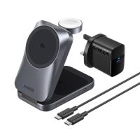 Anker Prime Wireless Charging Station (3-in-1, MagGo, AirCool, Foldable) BOA Black