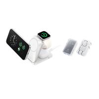 Anker Prime Wireless Charging Station (3-in-1, MagGo, AirCool, Foldable) + Anker Nano Travel Adapter (5-in-1, 20W) Silver