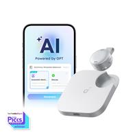 soundcore Work | The World's First Coin-Sized AI Voice Recorder White / 8GB