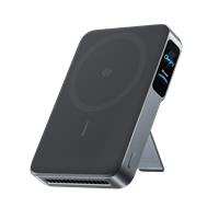 Anker MagGo Power Bank 2 Pro, Qi2 25W 10,000mAh Battery with Cooling Fan Phantom Gray