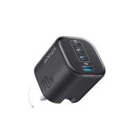 Anker Zolo Charger, 4-Port Folable Wall Adapter with Ultra-Fast 70W Output Black