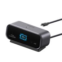Anker 10-in-1 Desktop USB-C Hub (Dual 4K, Smart Display) Grey