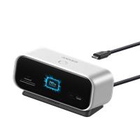 Anker 10-in-1 Desktop USB-C Hub (Dual 4K, Smart Display) Silver