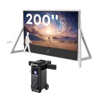 soundcore Nebula X1 Pro | Triple Laser 4K Projector, Portable Home Cinema with Dolby Atmos Nebula X1 Pro + 200-Inch Inflatable Screen Bundle