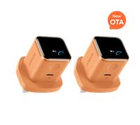 Anker Nano Charger (45W, Smart Display, 2-Pack) Orange｜2 Pack