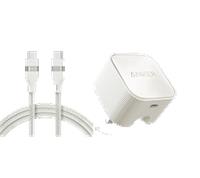 Anker Nano USB-C Wall Charger (30W) + Anker USB-C to USB-C Cable (240W, 3ft)