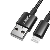 Anker 331 USB-A to Lightning Cable (Nylon) Black / 3.3 ft