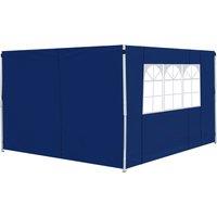 Outsunny 3m Gazebo with Exchangeable Side Panels, Window Feature, Outdoor Event Shelter, Blue