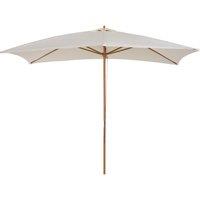 Outsunny 3x2m Wooden Patio Parasol Umbrella-Cream