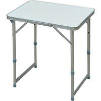 Outsunny Folding Picnic Table, Portable Outdoor Camping Table, Lightweight, Durable Aluminium Frame, Silver Aosom UK