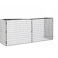 HOMCOM Extendable Safety Fireguard Extendable Fireguard Screen-Black