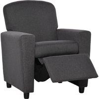 HOMCOM Children's 2-in-1 Sofa and Armchair with Footrest, Soft Seating for Playroom and Bedroom, Cat Scratch Resistant, Grey Aosom UK