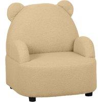 AIYAPLAY Kids Sofa Kids Armchair, Bear Shaped Toddler Chair for Bedroom Playroom Living Room, Aged 18 Months to 3 Years, Khaki Aosom UK