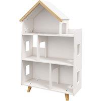 ZONEKIZ 3-Tier Children's Toy Storage Unit with 6 Bins, Freestanding Organiser Shelf for Playroom, White Aosom UK