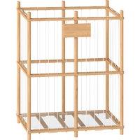 AIYAPLAY Stuffed Animal Storage Organiser, Wooden Storage Zoo with Rounded Corners for Nursery, Kids Room, Playroom, Natural