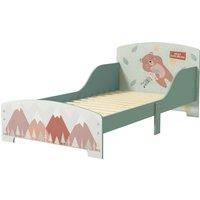 ZONEKIZ Toddler Bed Frame, Kids Bedroom Furniture for Ages 3-6 Years, Green