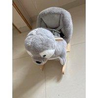 AIYAPLAY Baby Rocking Horse, Seal Rocking Animal with Sounds and Belt for Toddlers 12-36 Months,