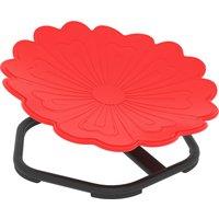 AIYAPLAY Flower-Shaped Sensory Spinning Chair with Non-Slip Base for Balance/Coordination, Red