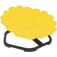 AIYAPLAY Flower-Shaped Sensory Spinning Chair with Non-Slip Base for Balance/Coordination, Yellow