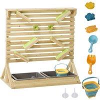 Outsunny Outdoor Kids Running Water and Sand Playset, with 18 Accessories Aosom UK