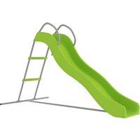 AIYAPLAY Freestanding Kids Slide with Climbing Ladder, Outdoor Playground Equipment for Children Ages 3-8 Years, Green