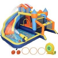 AIYAPLAY Bouncy Castle for Kids, Inflatable Bounce House with Slide, Pool (Ball Pit), Climbing Wall and Blower for Outdoor