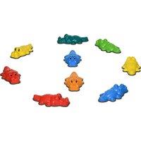 ZONEKIZ 9PCs Kids Stepping Stones, Crocodile Design with Anti-slip Edge Balance River Stones, Indoor Outdoor, Stackable Aosom UK