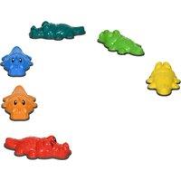 ZONEKIZ 6PCs Kids Stepping Stones, Crocodile-Designed Sensory Toys, with Anti-Slip Edge Balance River Stones Aosom UK