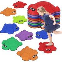 AIYAPLAY 9 PCS Balance Stepping Stones with Non-slip Edge, Indoor Outdoor Obstacle Courses for Kids Ages 3-8 Years, Multicoloured