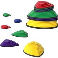 AIYAPLAY 6-Piece Stepping Stones for Kids, Stackable Sensory Toys Outdoor Indoor, Obstacle Course for Balance and Motor Skills