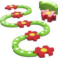 AIYAPLAY 13 PCS Kids Balance Beam Stepping Stones Set with Non-slip Textured Surface, Outdoor Indoor for Toddlers, Green